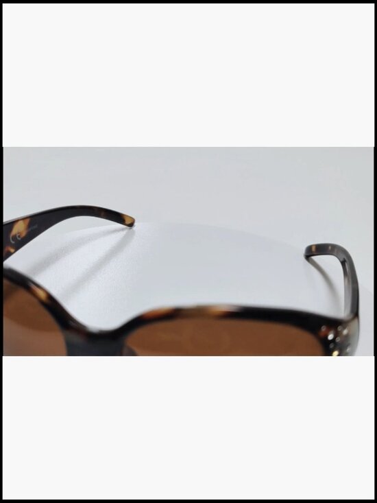 Polarized Wrap Around Sunglasses with Rhinestone Frame UV400 Protection main image 6